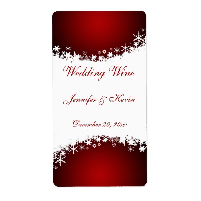 Étiquette de vin mariage (Devant)