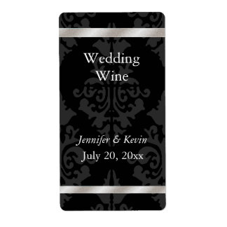 Étiquette de vin mariage