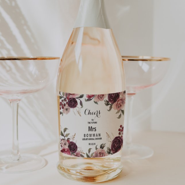 Étiquette de vin mousseux pour une Baby Shower élé (Créateur téléchargé)