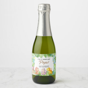 Étiquette de vin pétillant pour la fête prénatale