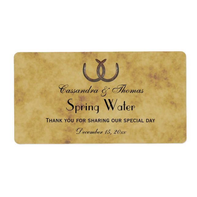 Étiquette d'eau BG en panne (Devant)