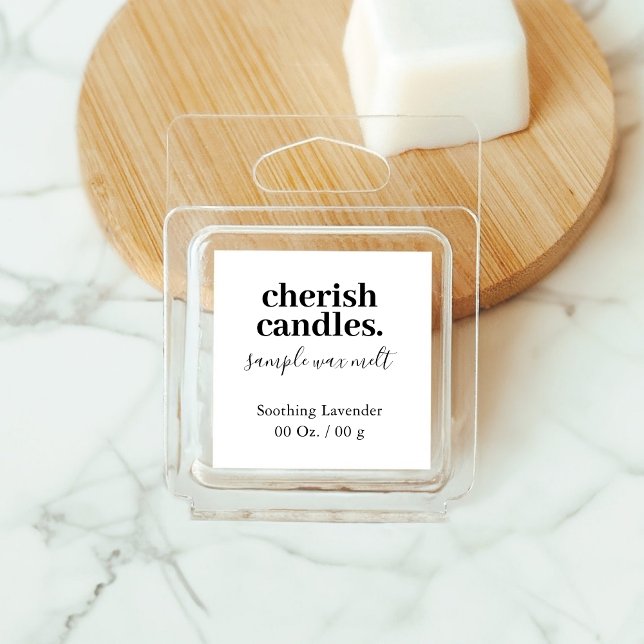 Étiquette d'échantillon de fondant en cire unique (Créateur téléchargé)