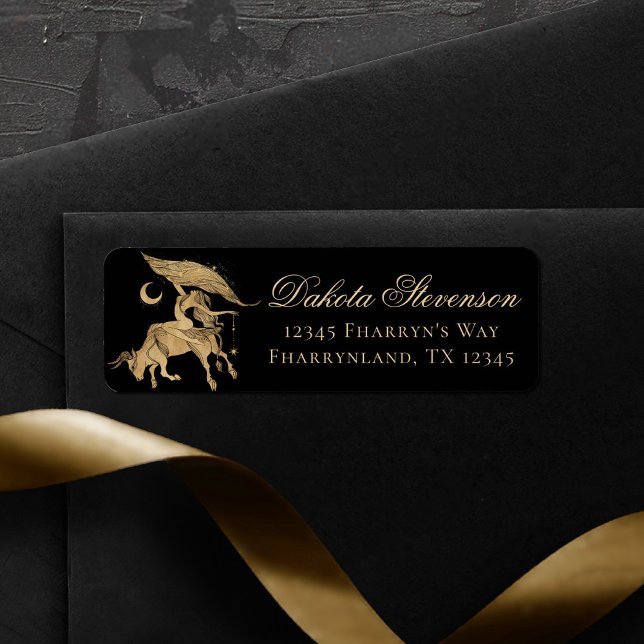 Étiquette Déesse du Zodiaque | Astrologie du Taurus d'or cos (Créateur téléchargé)