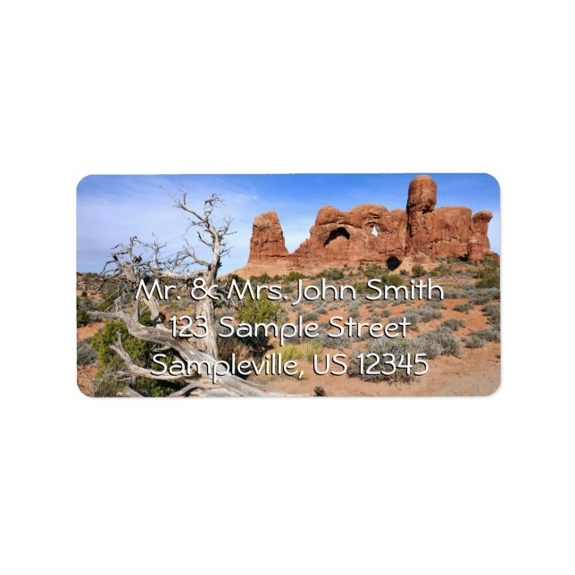 Étiquette Défilé d'Éléphants à Arches National Park (Devant)