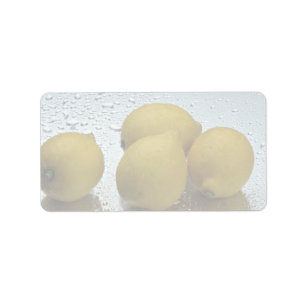 Étiquette Délicieux citron frais
