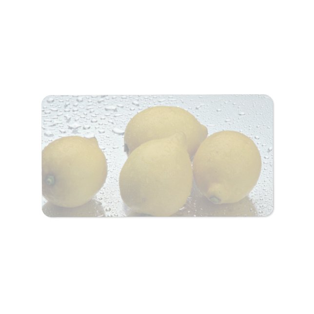 Étiquette Délicieux citrons frais (Devant)