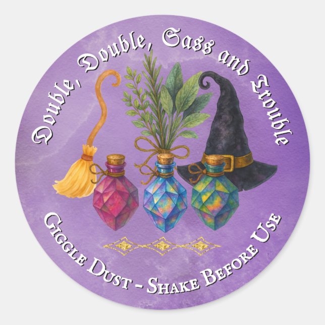 Étiquette d'élixir enchanté – Fête d'Halloween (Devant)