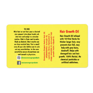 Étiquette d'emballage