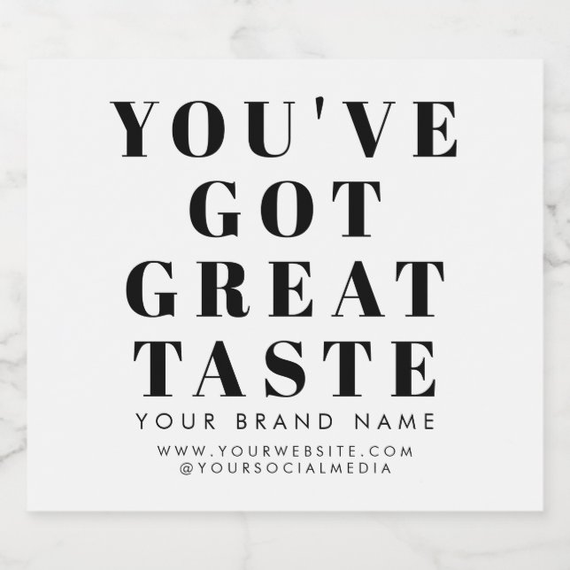 Étiquette d'emballage de boîte blanche moderne (Étiquettes simples)