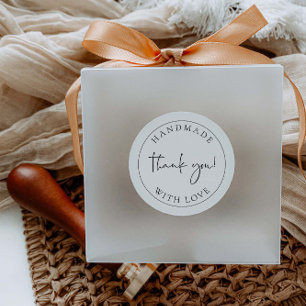 Étiquette d'emballage de Merci d'entreprise artisa