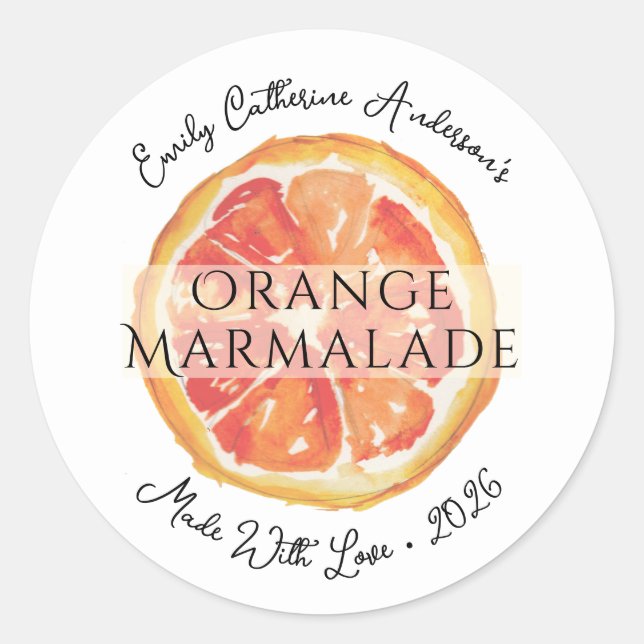 Étiquette d'emballage de pot de confiture artisana (Devant)