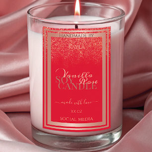 Étiquette  d'emballage de produits rouges Gratuit 