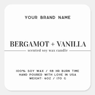 Étiquette d'emballage étiquette moderne simple bou