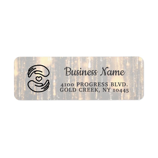 Étiquette d'emballage minimale pour boutique Etsy  (Devant)