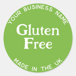 Étiquette d'emballage sans gluten Allergie sans gl