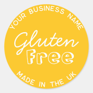 Étiquette d'emballage sans gluten Allergie sans gl