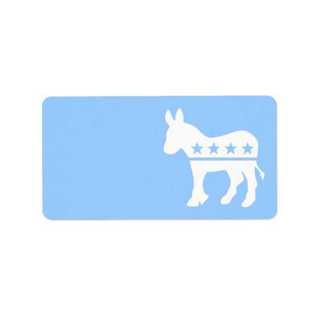 Étiquette démocrate Donkey (Devant)
