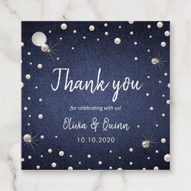 Étiquette Denim et Pearls Favoriser (Devant)