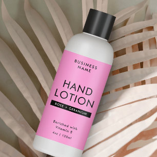Étiquette d'enrobage de bouteille cosmétique moder