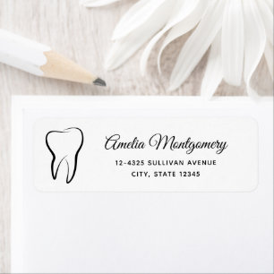 Étiquette Dental Dentistry Clinique Adresse Médicale