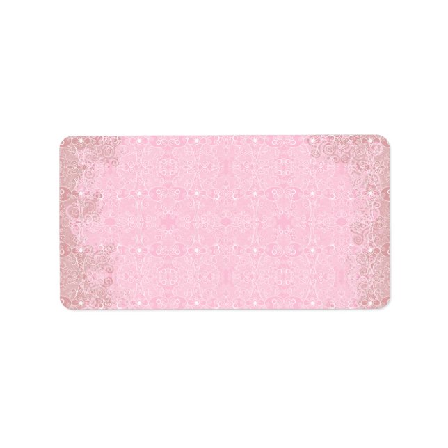 Étiquette Dentelle de chouette et de luciole (Devant)