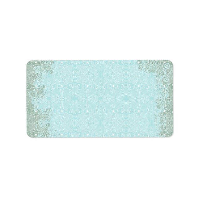 Étiquette Dentelle de chouette et de luciole (Devant)