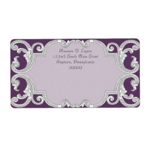 Étiquette Dentelle de lacet de lacet de lacet pourpre Étique