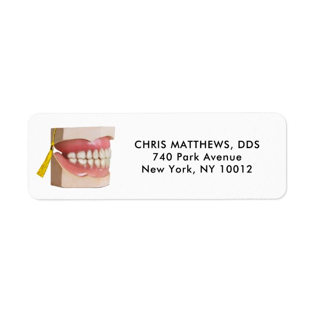 Étiquette Dentiste (Devant)