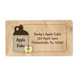 Étiquette d'entreprise Apple Cider