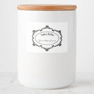 Étiquette d'épices pour Jar Vintage