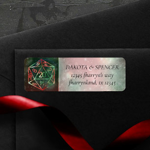 Étiquette Dés à jouer RPG Joueur de jeu de société fantast