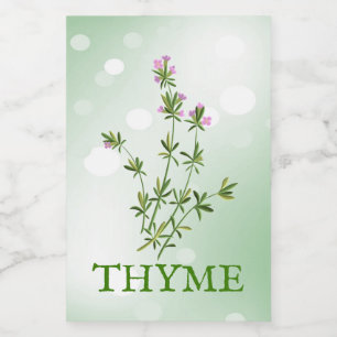 Étiquette des Herbes de thym