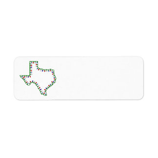 Étiquette des lumières de Noël TX