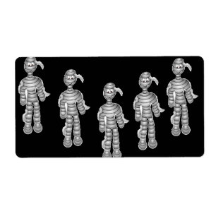 Étiquette Des momies joyeuses sur le noir