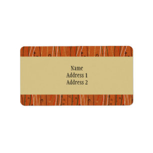 Étiquette Des rayures rouges ondulées : Art Abstrait japonai