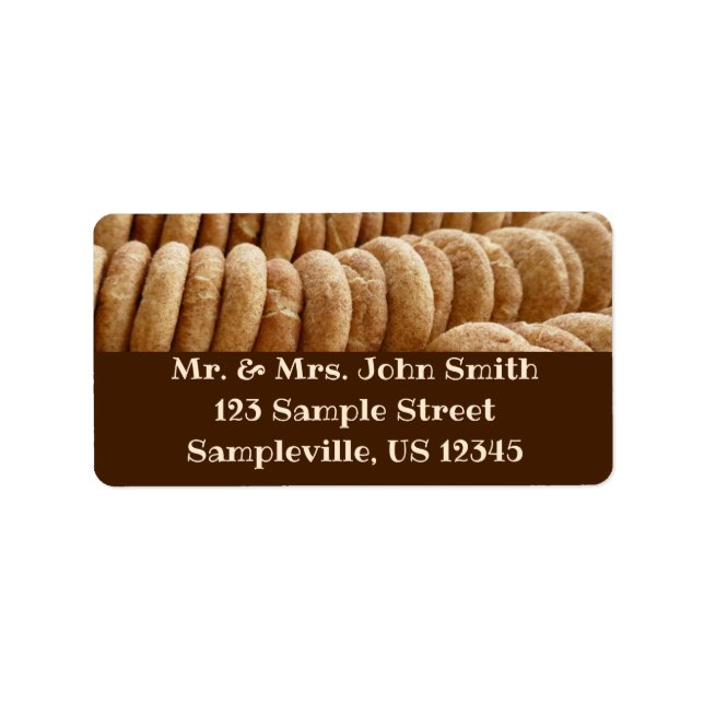 Étiquette Des tonnes de Snickerdoodles (Devant)