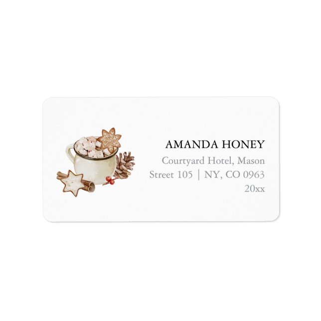 Étiquette Des Vacances Confortables (Devant)