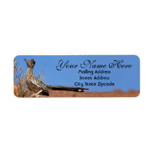 Étiquette Desert Roadrunner Adresse