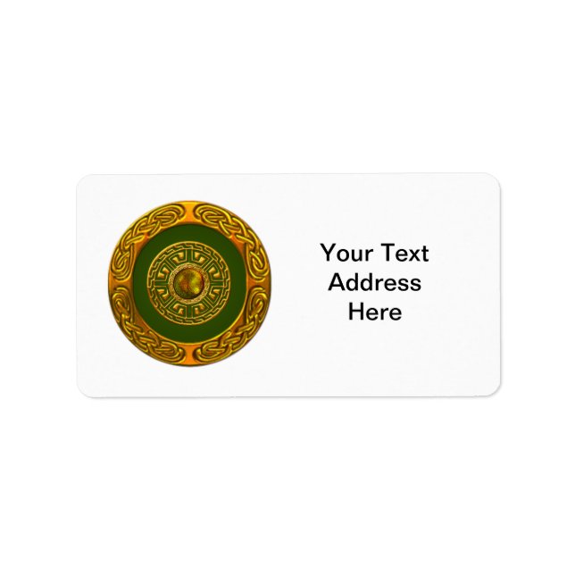 Étiquette Design celtique (Devant)