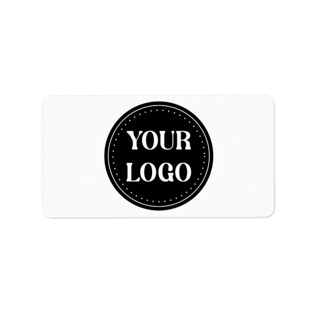 Étiquette Design de code QR noir élégant | Marque élégante (Devant)