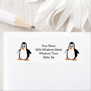 Étiquette Design de pingouin