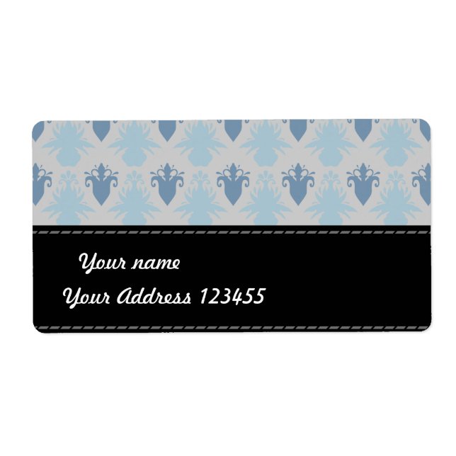 Étiquette Design floral (Devant)