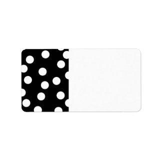 Étiquette Design noir et blanc.