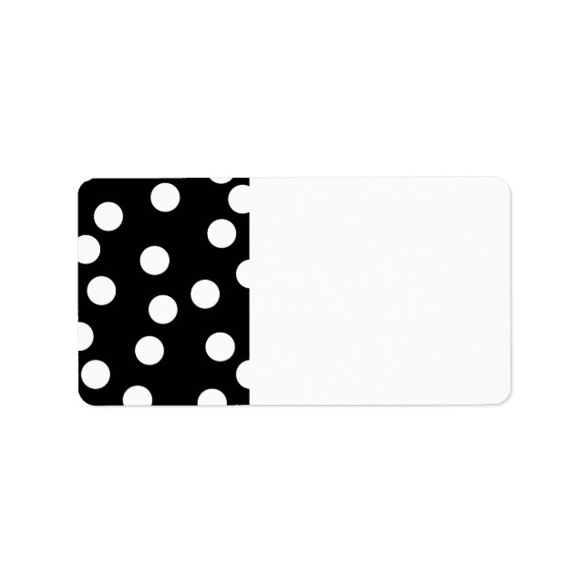 Étiquette Design noir et blanc. (Devant)