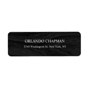 Étiquette Design professionnel en bois gris Moderne en bois 