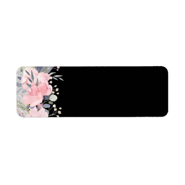 Étiquette Design Propre Jolie Fille Rose Papier à lettres fl (Devant)