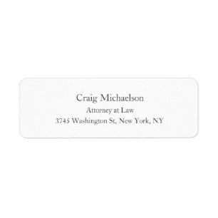 Étiquette Design tendance minimaliste simple