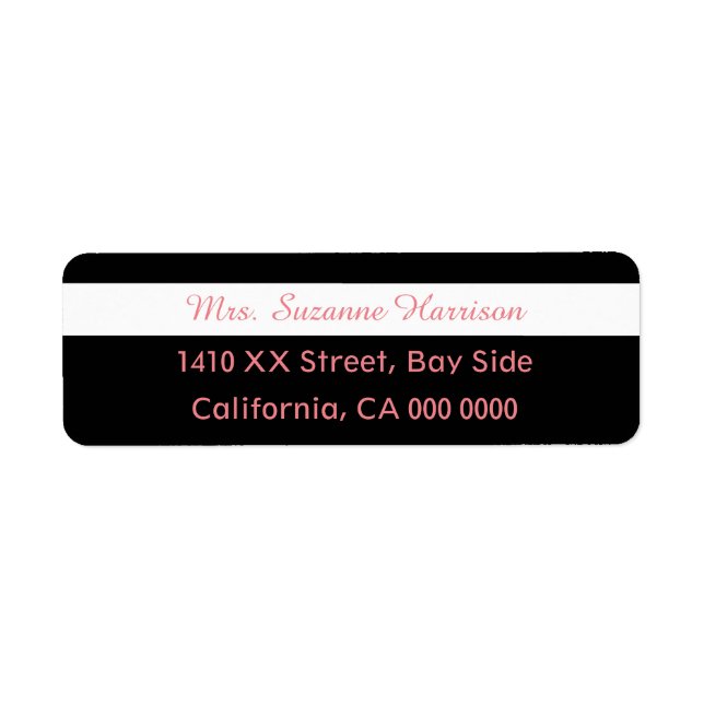 Étiquette dessinez votre propre mme feminine striped (Devant)