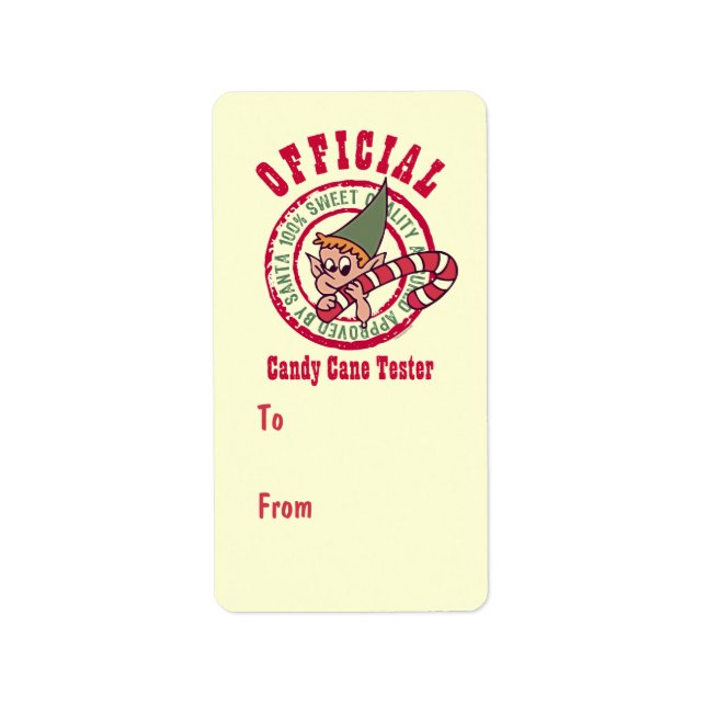 Étiquette d'étiquette cadeau Sucre de canne offici (Devant)