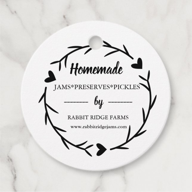 Étiquette d'étiquette d'emballage pour les petites (Devant)